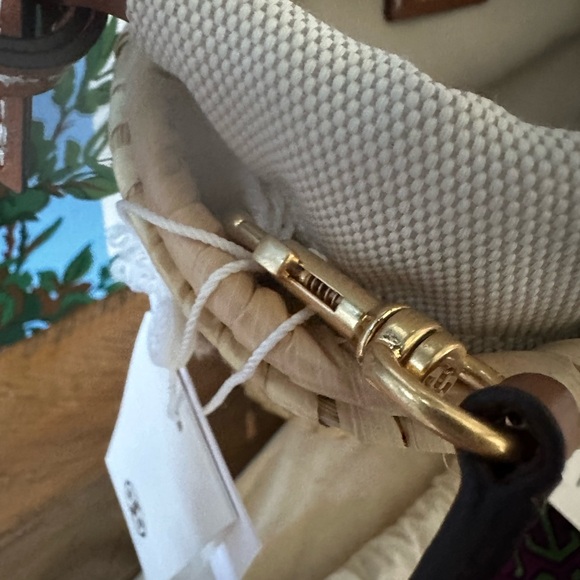 Tory Burch ELLA STRAW MINI BASKET (summer bag) - Picture 4 of 13